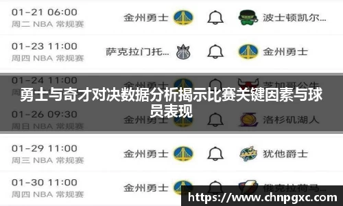 勇士与奇才对决数据分析揭示比赛关键因素与球员表现