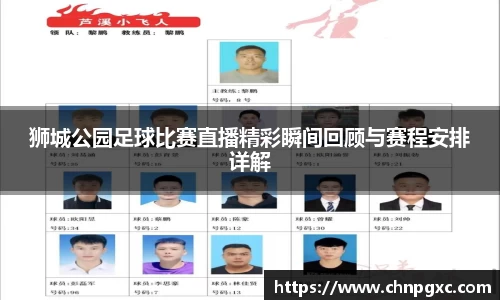 狮城公园足球比赛直播精彩瞬间回顾与赛程安排详解