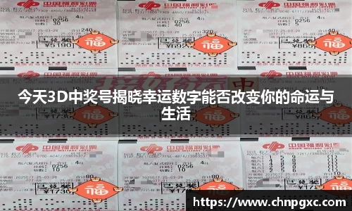 今天3D中奖号揭晓幸运数字能否改变你的命运与生活